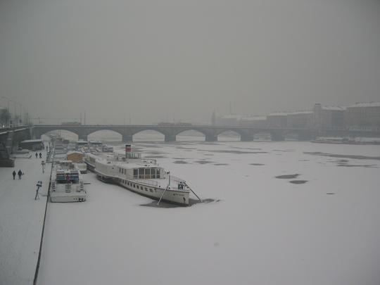 Frozen Vltava, Prague