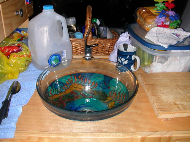 I made the plumbing work, but C made it pretty.